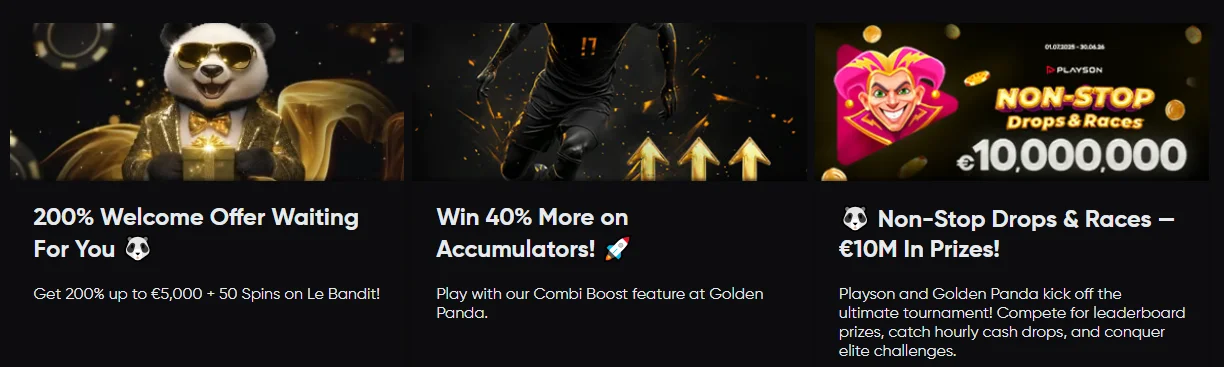golden panda bonus
